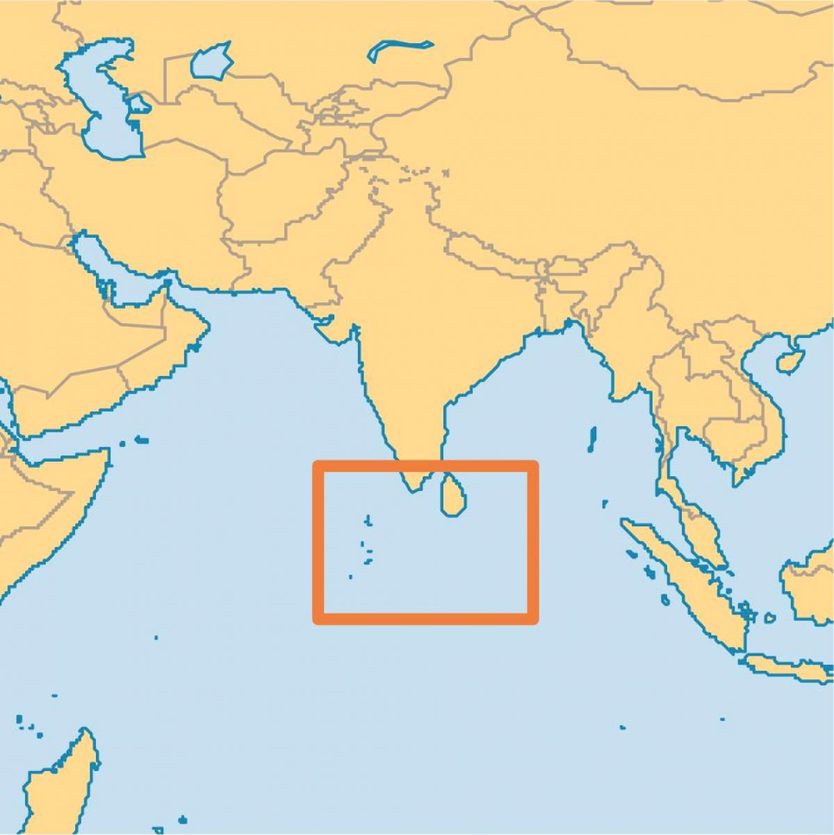 малдиви островот локација на мапата на светот