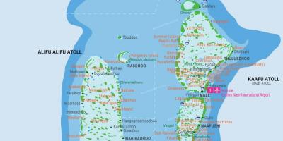 Малдиви аеродроми мапа