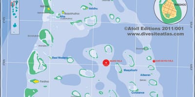 Карта на ари atoll малдивите