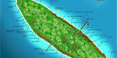 Vaadhoo островот малдиви мапа