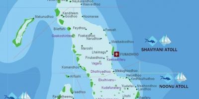 Полна карта на малдивите